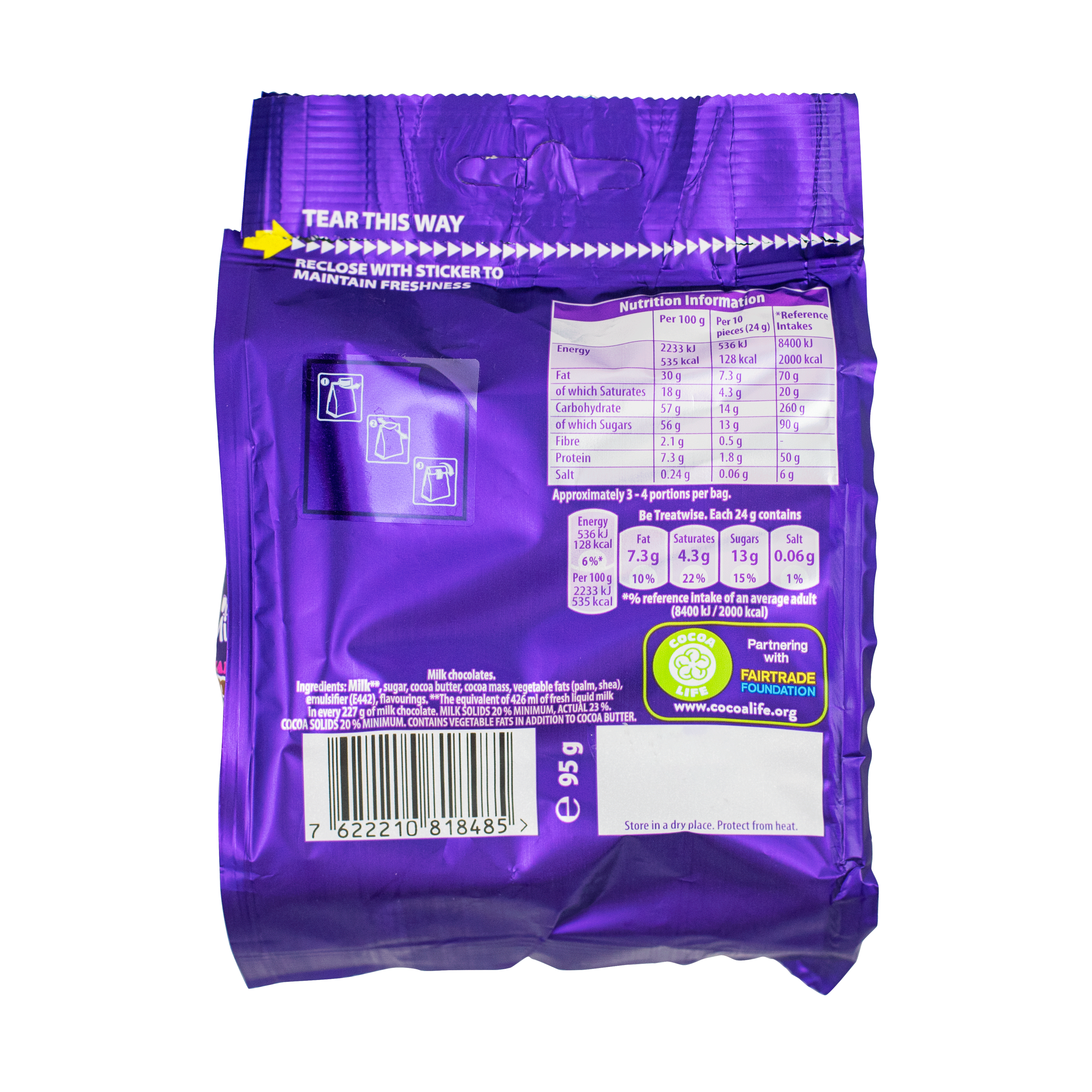 Cadbury Dairy Milk Giant Buttons 95g