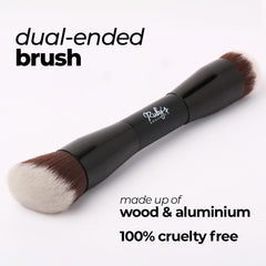 Ruby's Organics Dual Ended Blush-Foundation Brush