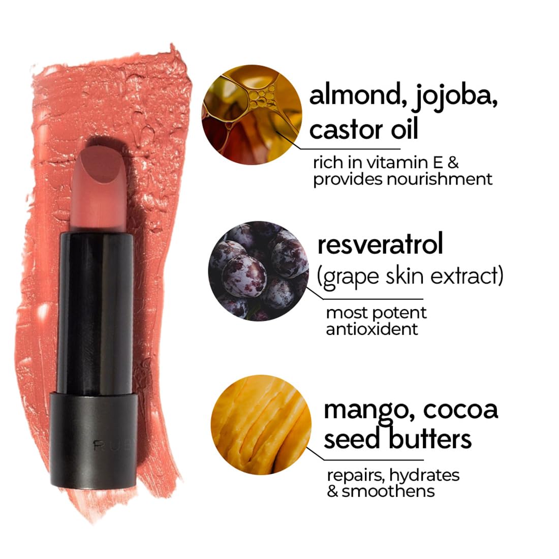 Ruby's Organics Cocoa - Lipstick 3.7g