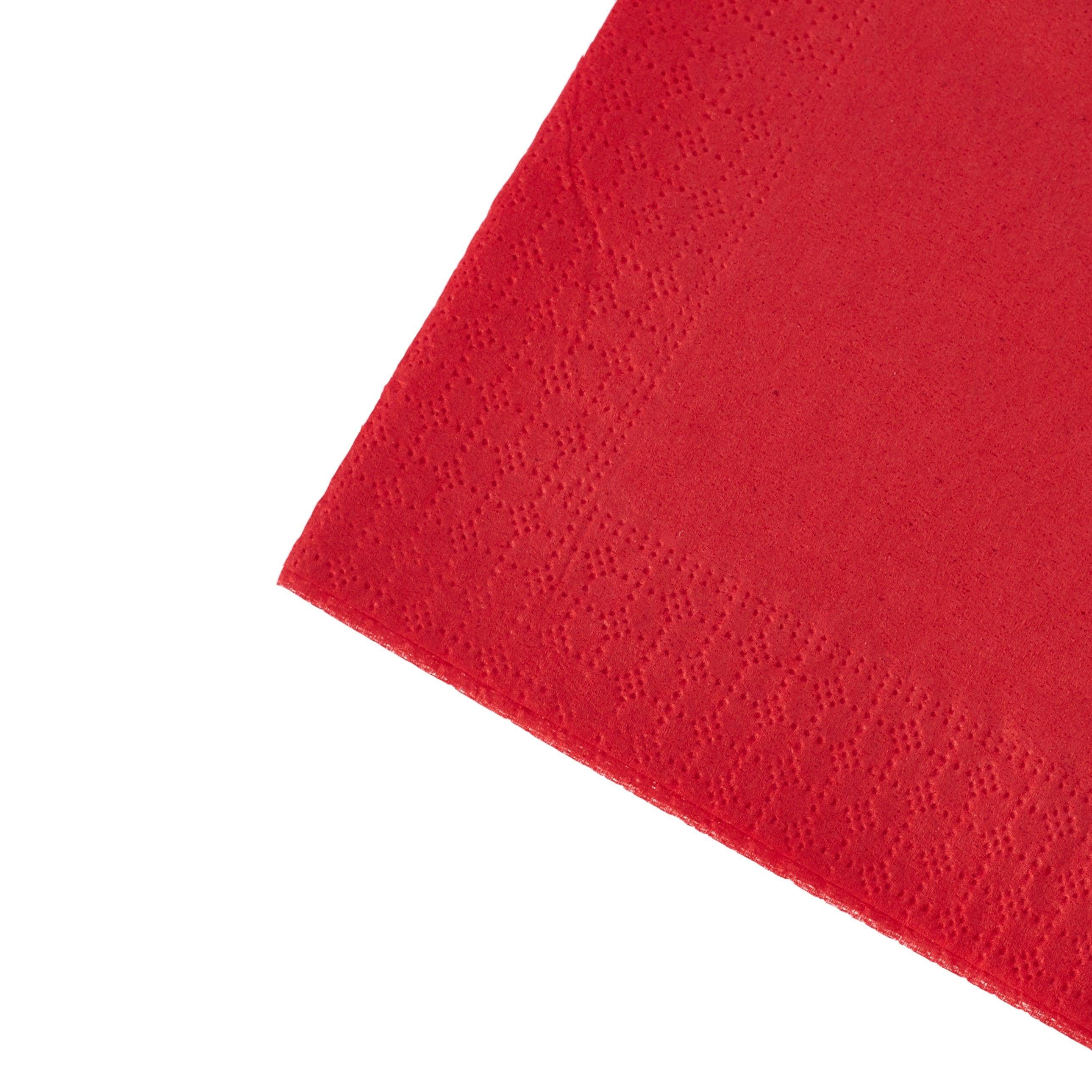 100 Pieces Red Napkin 25 X 25 Cm